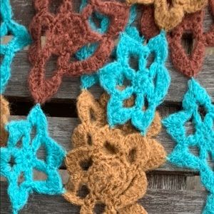 Unique Hand Made Crochet Flower Wrap Shawl